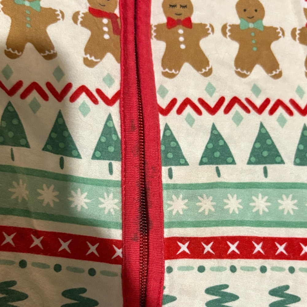 Festive Red and Green Kids One Piece - Picture 3 of 5